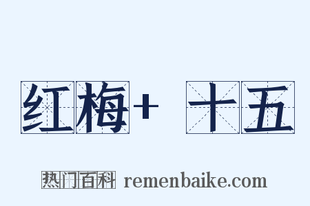 红梅+十五是什么意思的图片